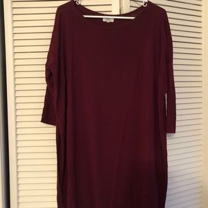 Maroon Piko Top
